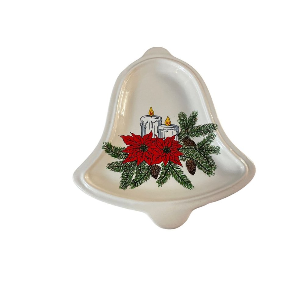 Vintage Christmas Candy Dish Cookie Dish